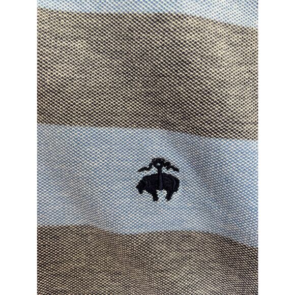 Brooks Brothers 1818 Men’s XXL Striped Performance Polo Shirt Slim‎ Fit  FLAW - Picture 3 of 9